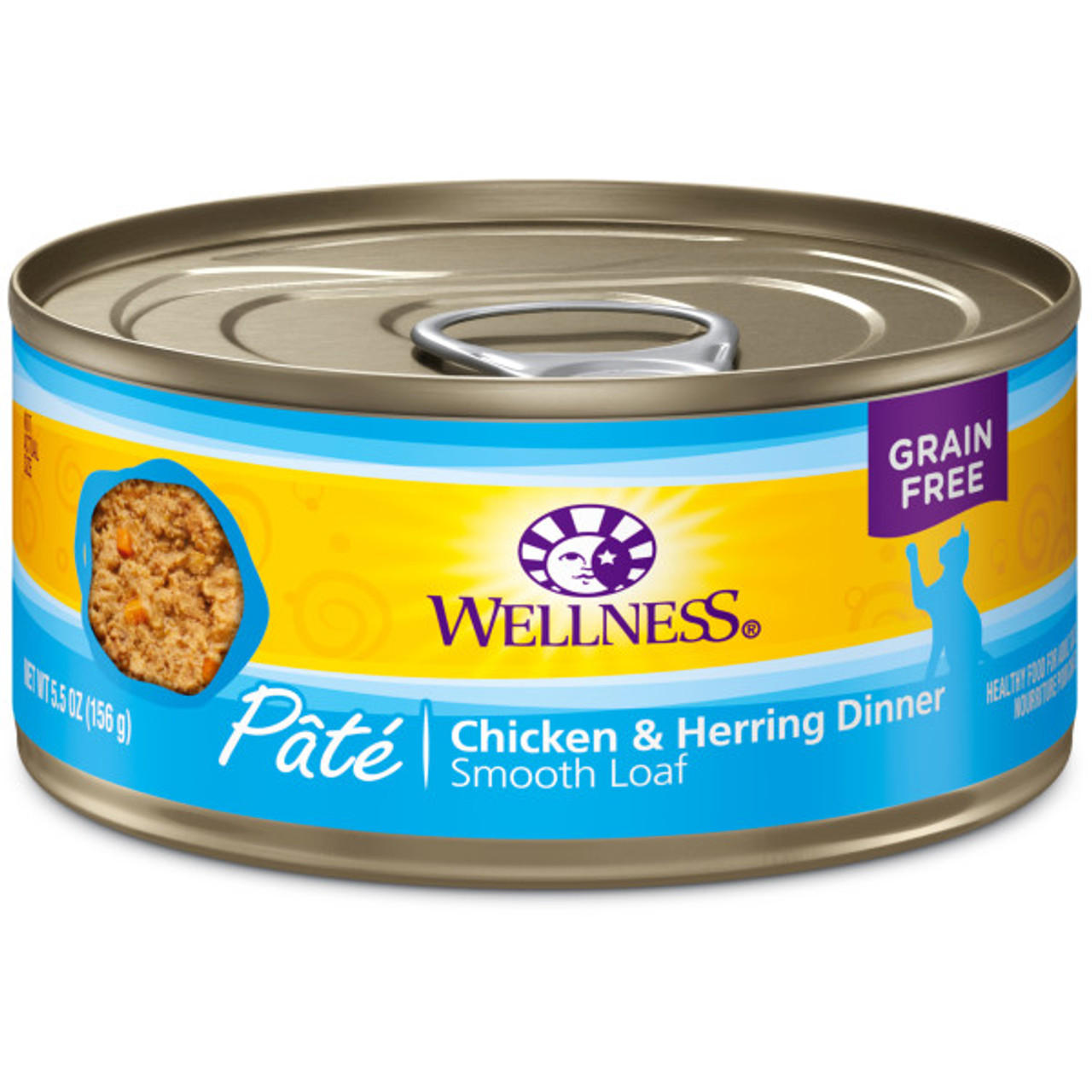 Wellness Complete Health Chicken and Herring Canned Cat Food 5.5 oz.