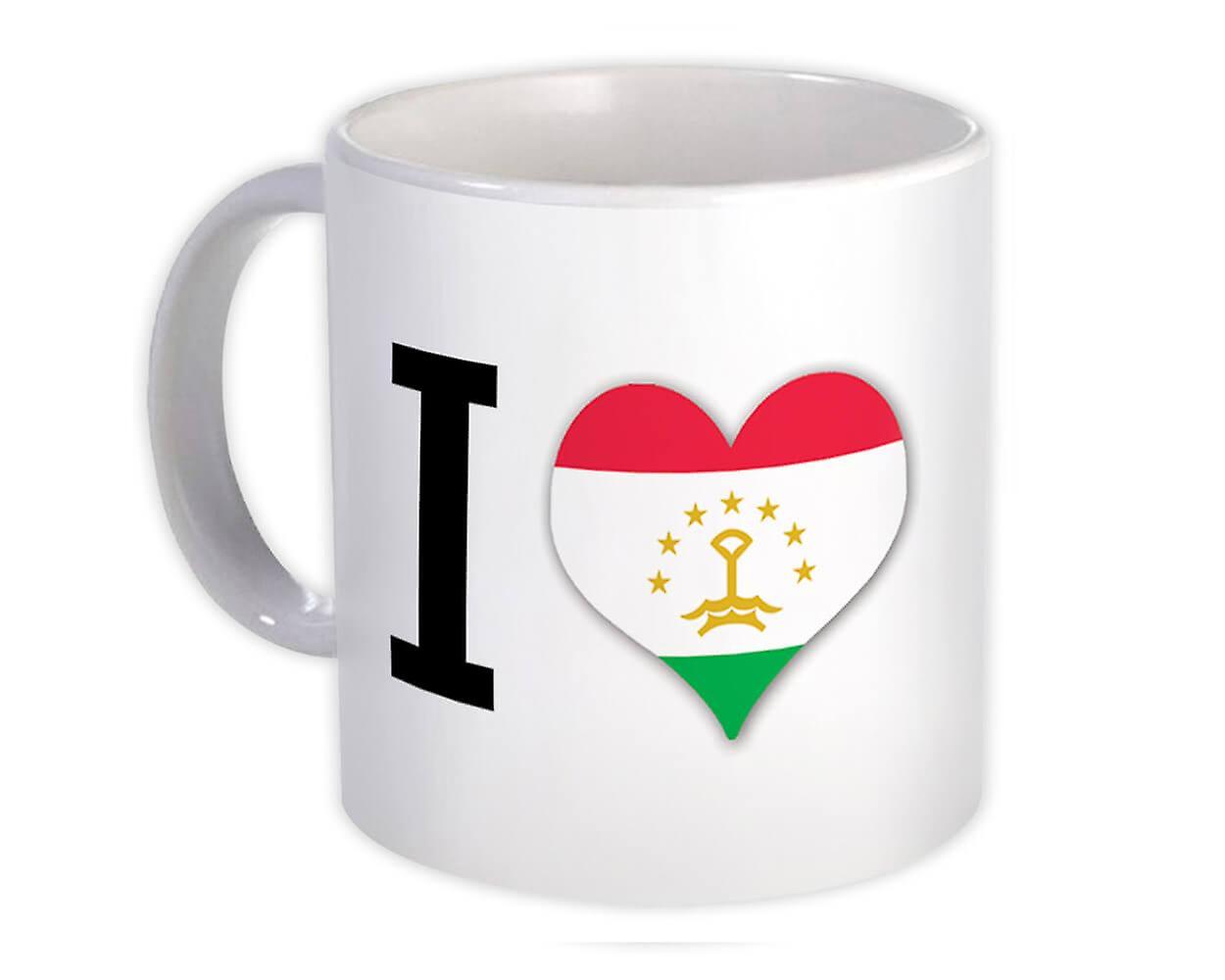 Gift Mug: I Love Tajikistan Flag