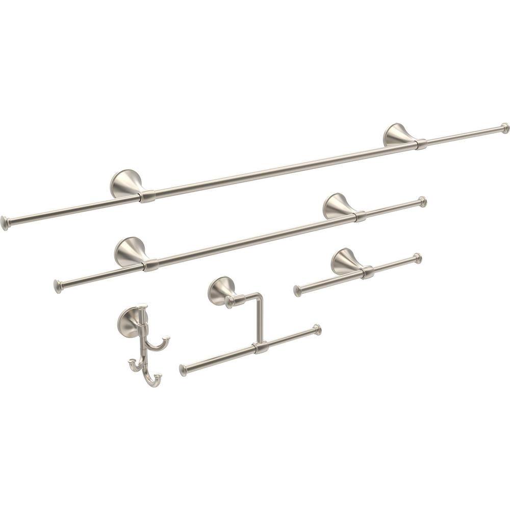 Delta Accolade Expandable Multi-Purpose Towel and Clothes Hook in Spotshield Brushed Nickel VEIL35-DN