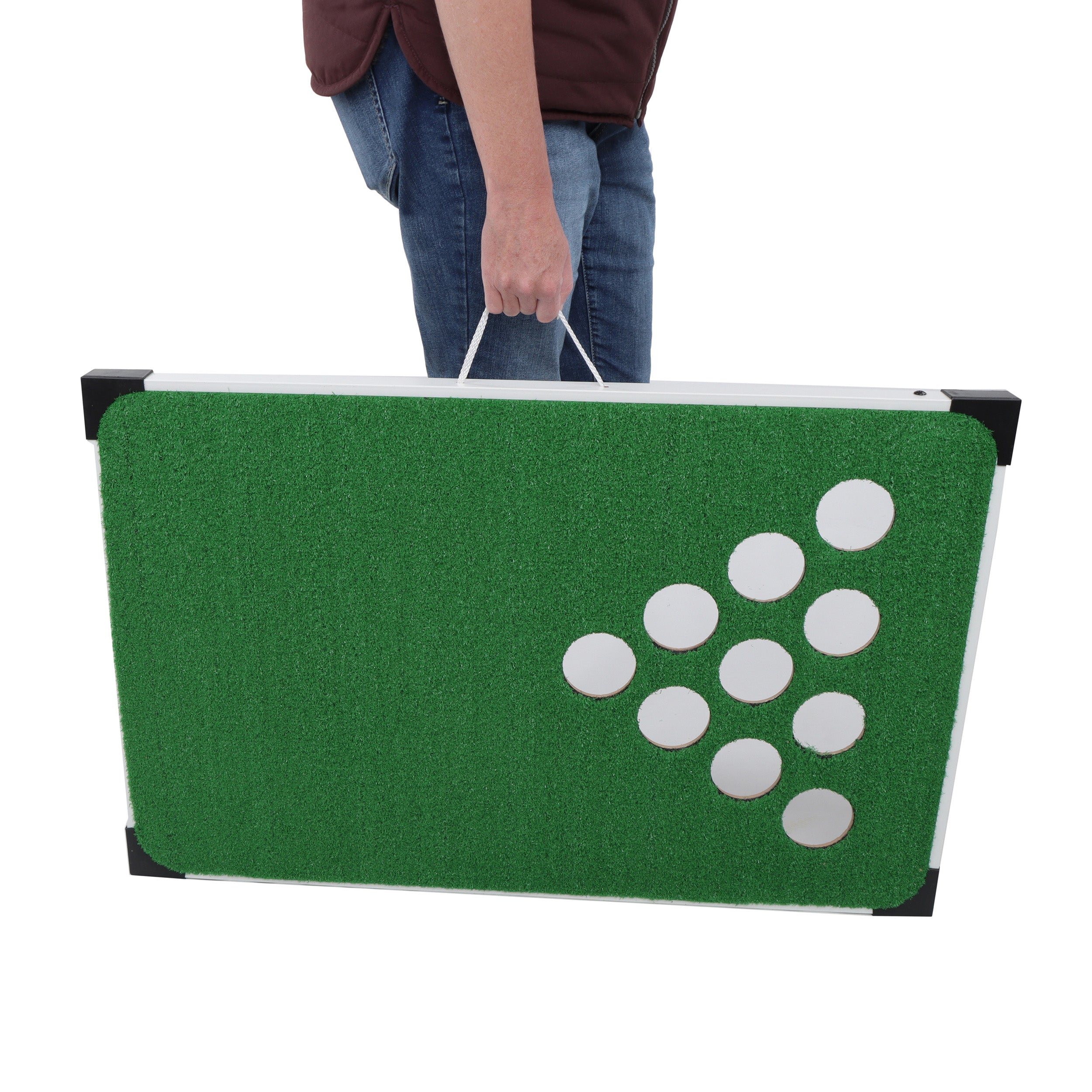 Swing Sports Golf Pong Game - Indoor or Outdoor Portable Golf Pong Chipping Game