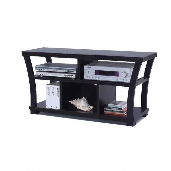 Astonishing Entertainment TV Stand， Black - n/a