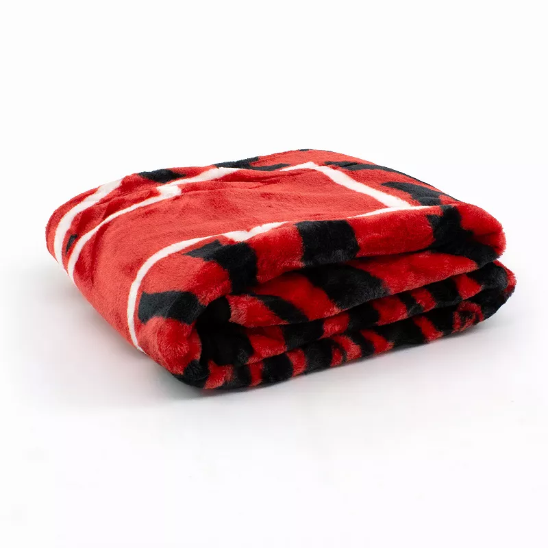 NCAA Nebraska Cornhuskers Soft Raschel Throw Blanket