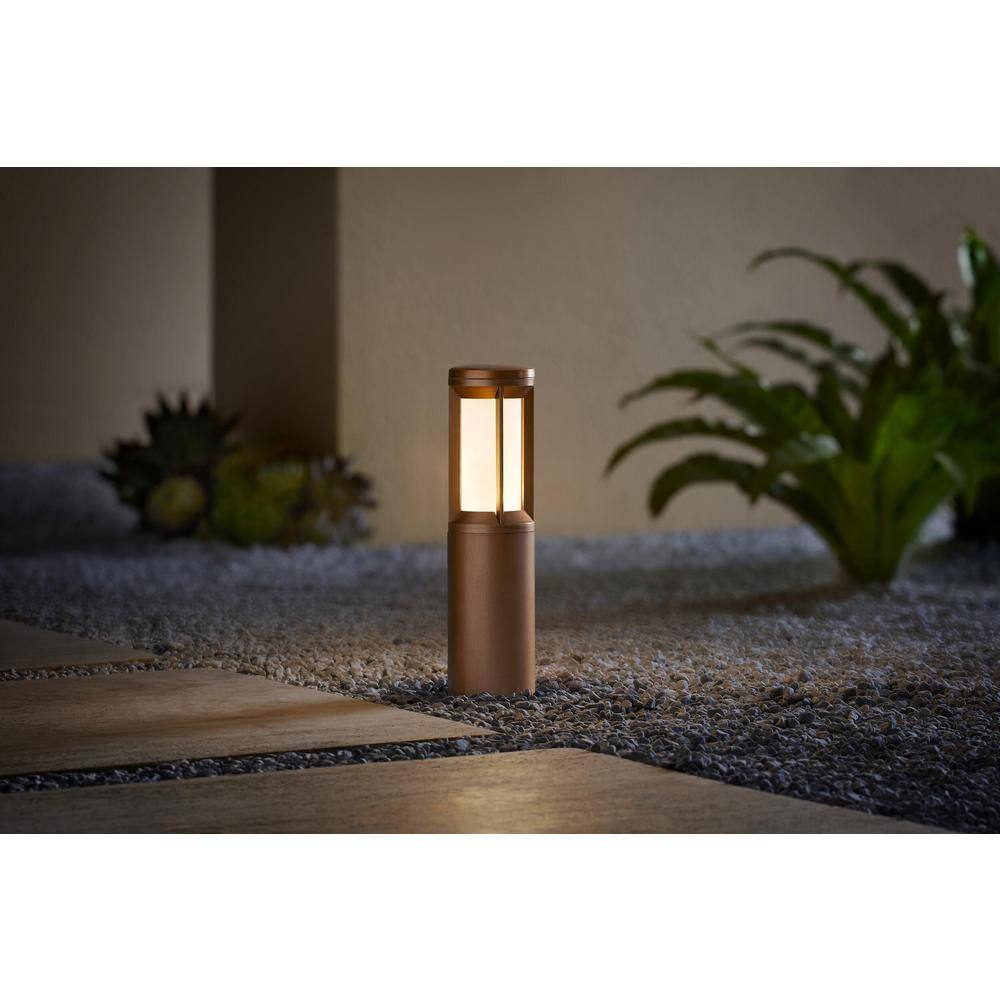 Hampton Bay Madison Low Voltage Copper Hardwired Integrated LED Weather Resistant Path Light KCS1501LM-01CP