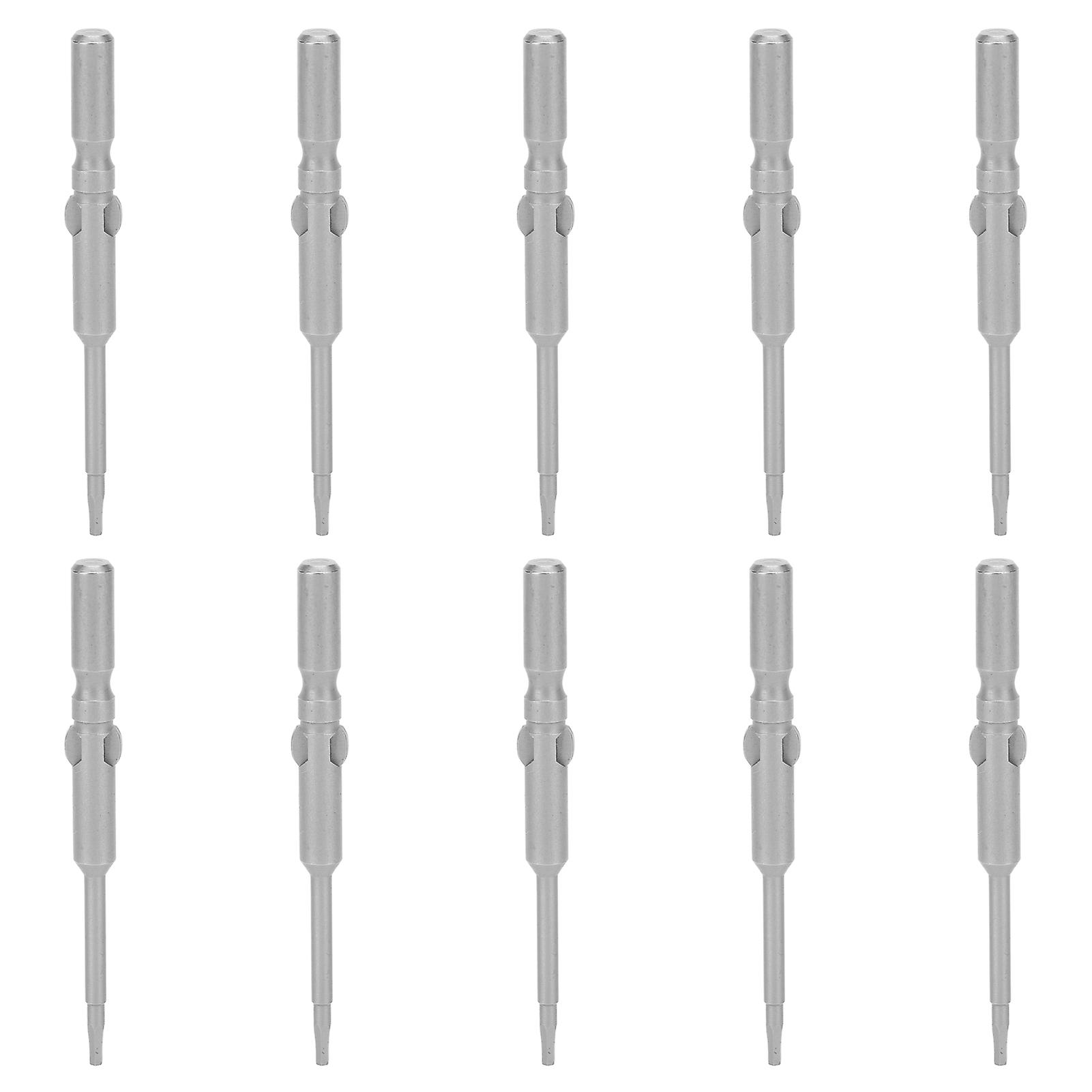 10pcs Magnetic Head Screwdriver Bits Hex Socket 5mm Shank Industrial Accessories