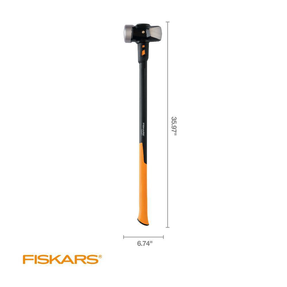 Fiskars IsoCore 10 lb. Forged Steel Sledge Hammer with 36 in. Fiberglass Core Handle 750620-1002