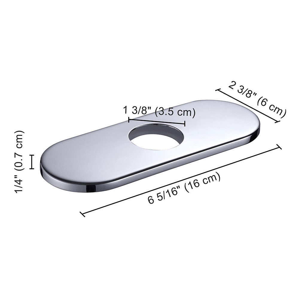 Aquaterior 6in Faucet Plate Hole Cover D1 3/8