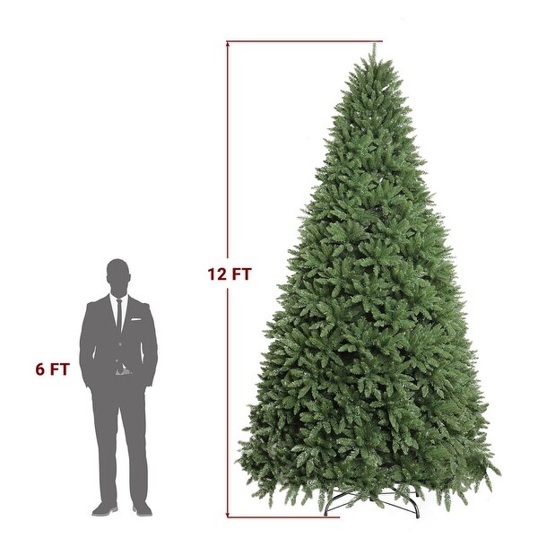 12 Ft PVC Material Green Automatic Christmas Tree with 7794 Tips