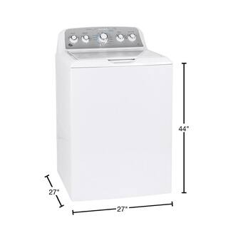 GE 4.6 cu. ft. High-Efficiency White Top Load Washing Machine with Sanitize with Oxi ENERGY STAR GTW540ASPWS