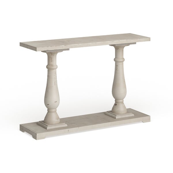 White Fir Farmhouse Console Table 32 x 48 x 14