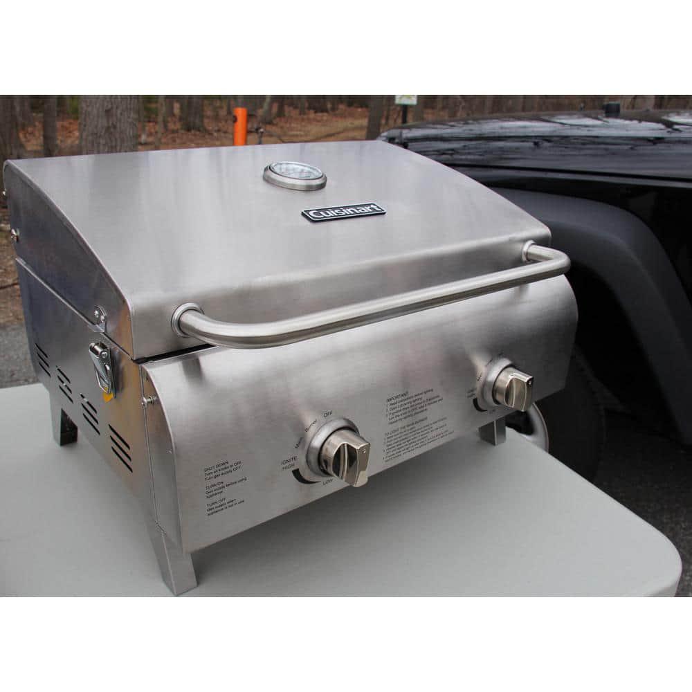 Cuisinart Portable Propane Tabletop Grill in Stainless Steel