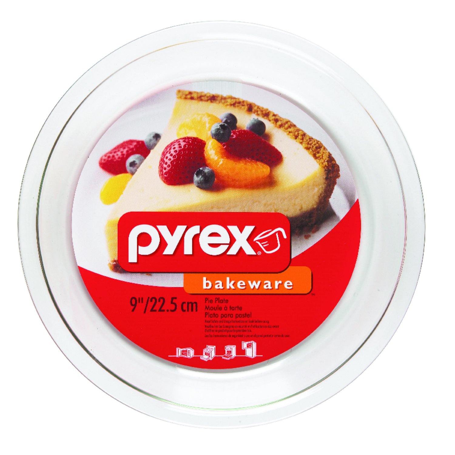 Pyrex 9 in. Pie Plate Clear 1 pc