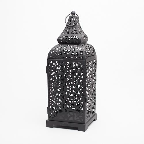 Richland Black Moroccan Temple Metal Lantern