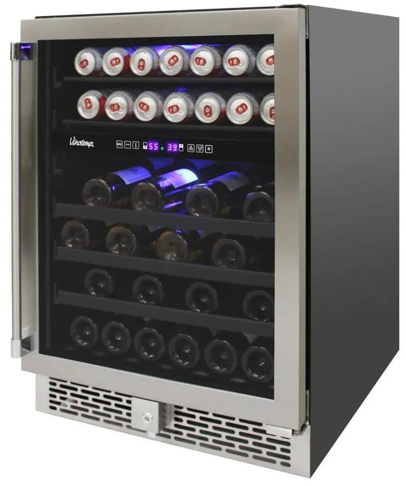 Vinotemp VTOUTDR24GD 24 Inch Stainless Steel Wine Cooler