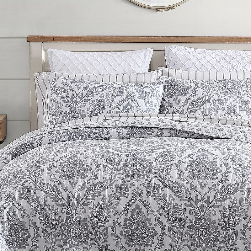 Stone Cottage Doires Damask Quilt Set with Shams