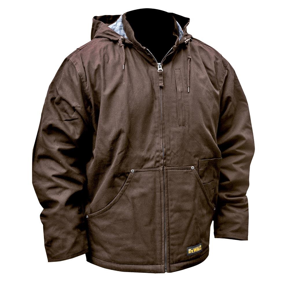 Unisex Heated Heavy Duty Work Coat ; Tobacco ; L ;