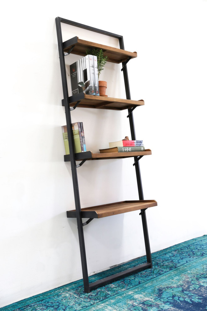 D Bodhi Wall Rack  Brown   Industrial   Bookcases   by LH Imports  Houzz