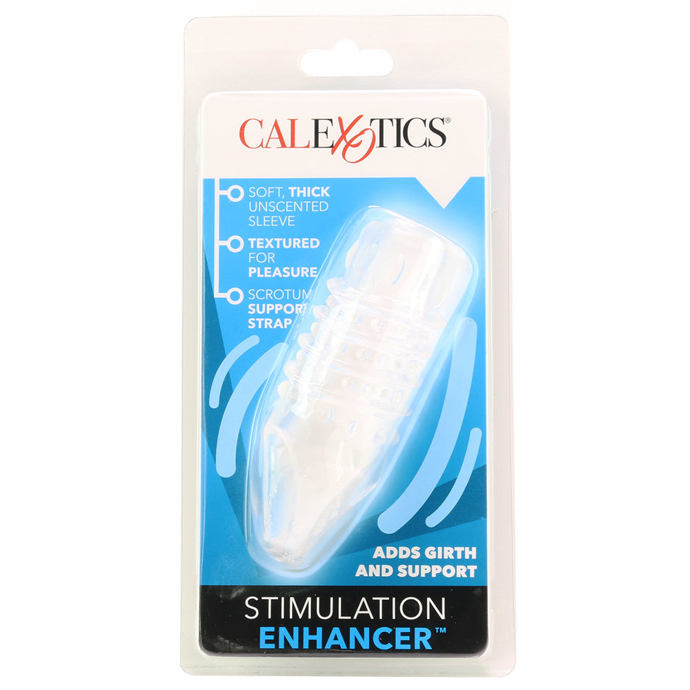 Textured Stimulation Enhancer Penis Sheath in Clear