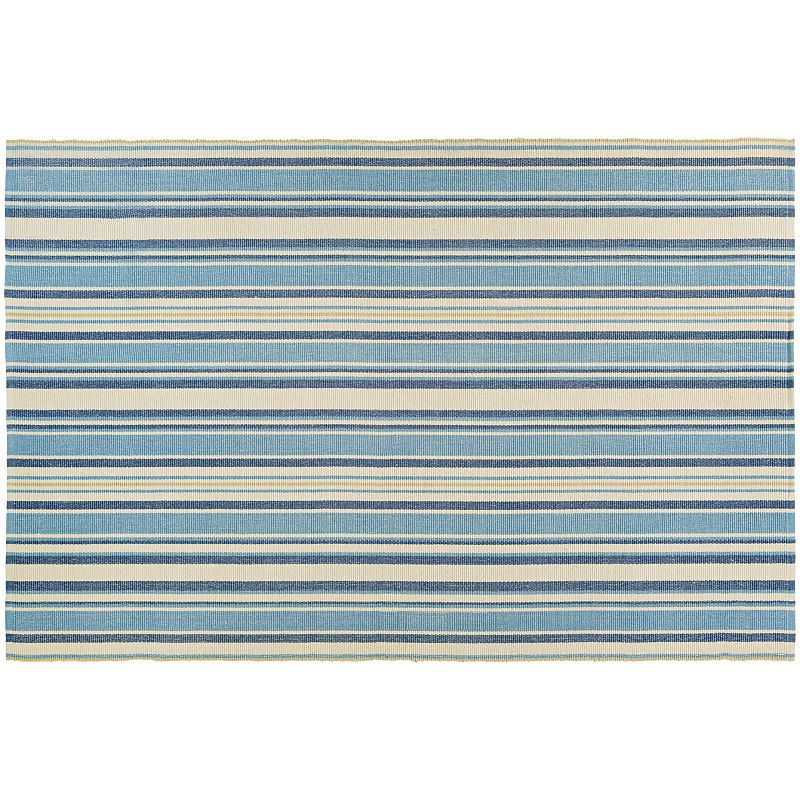 Couristan Bar Harbor Lagoon Striped Reversible Cotton Rug