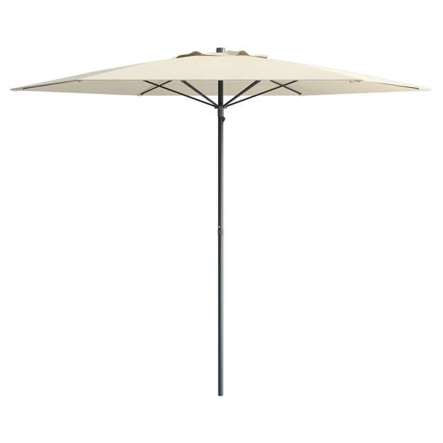 7 5 x27 X 7 5 x27 Uv And Wind Resistant Beach patio Umbrella Warm White Corliving