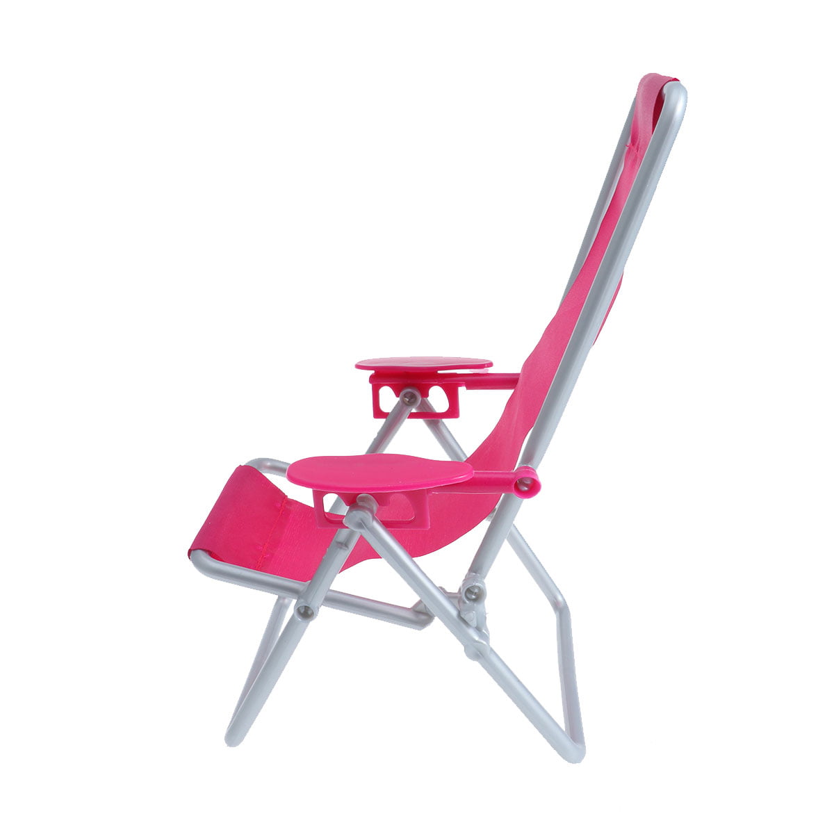 Mini Deck Chair Oxford Cloth Small Simulation Adjustable Folding Beach Chair for Home Model Doll House Accessories