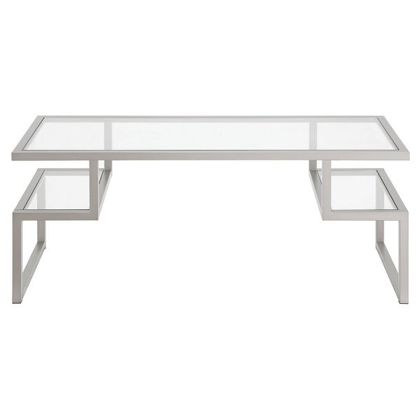 Contemporary Coffee Table with Glass Top