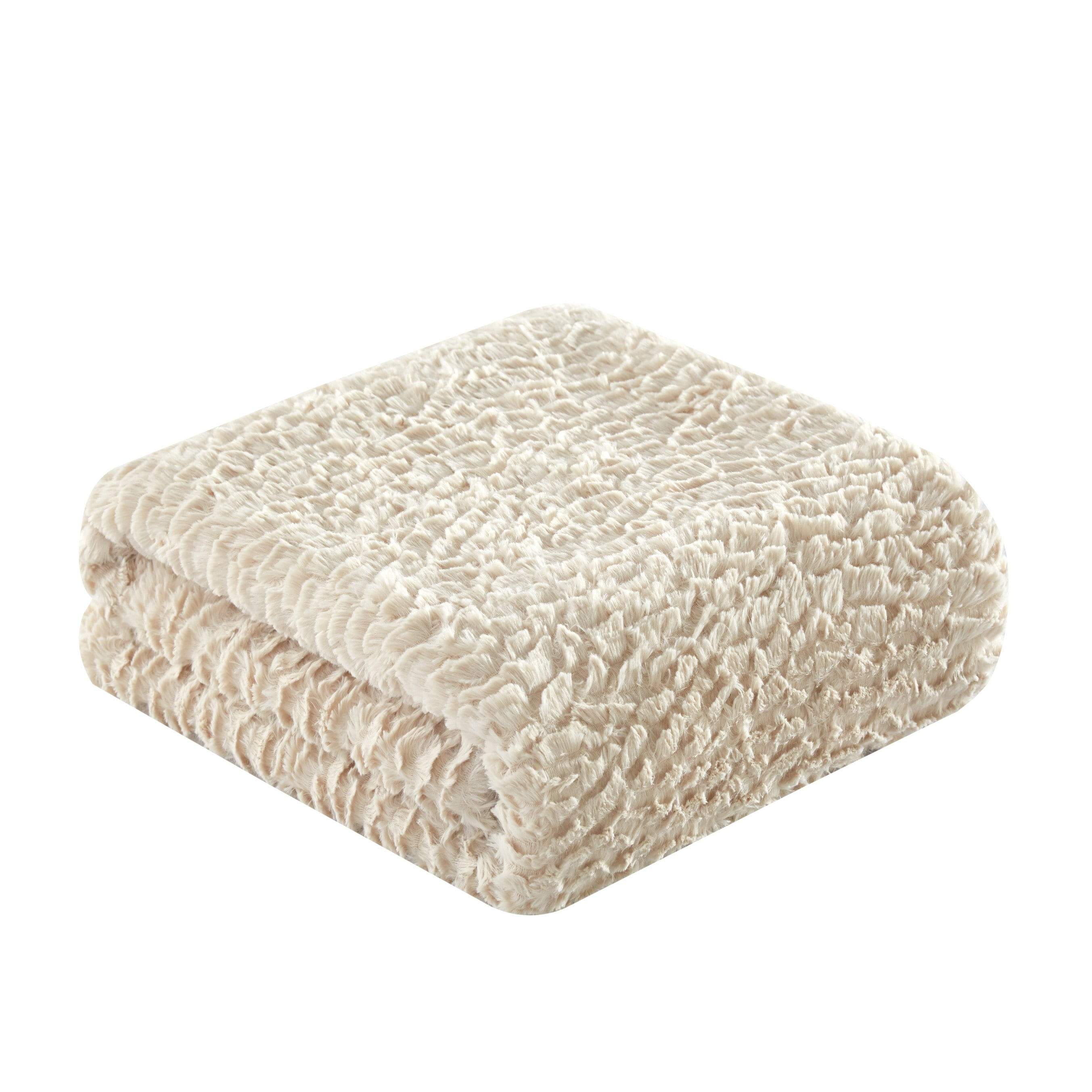 Chic Home Brianna Throw Blanket Cozy Super Soft Ultra Plush Decorative Shaggy Faux Fur Sherpa Lined