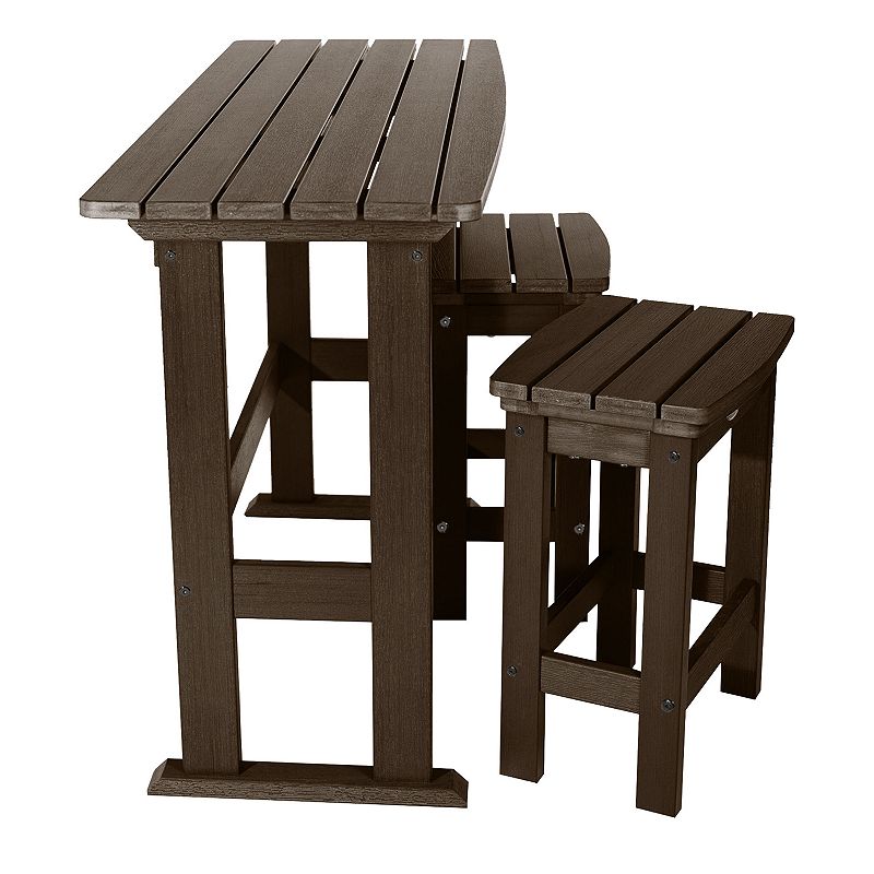 highwood Lehigh 3-Piece Counter-Height Balcony Set