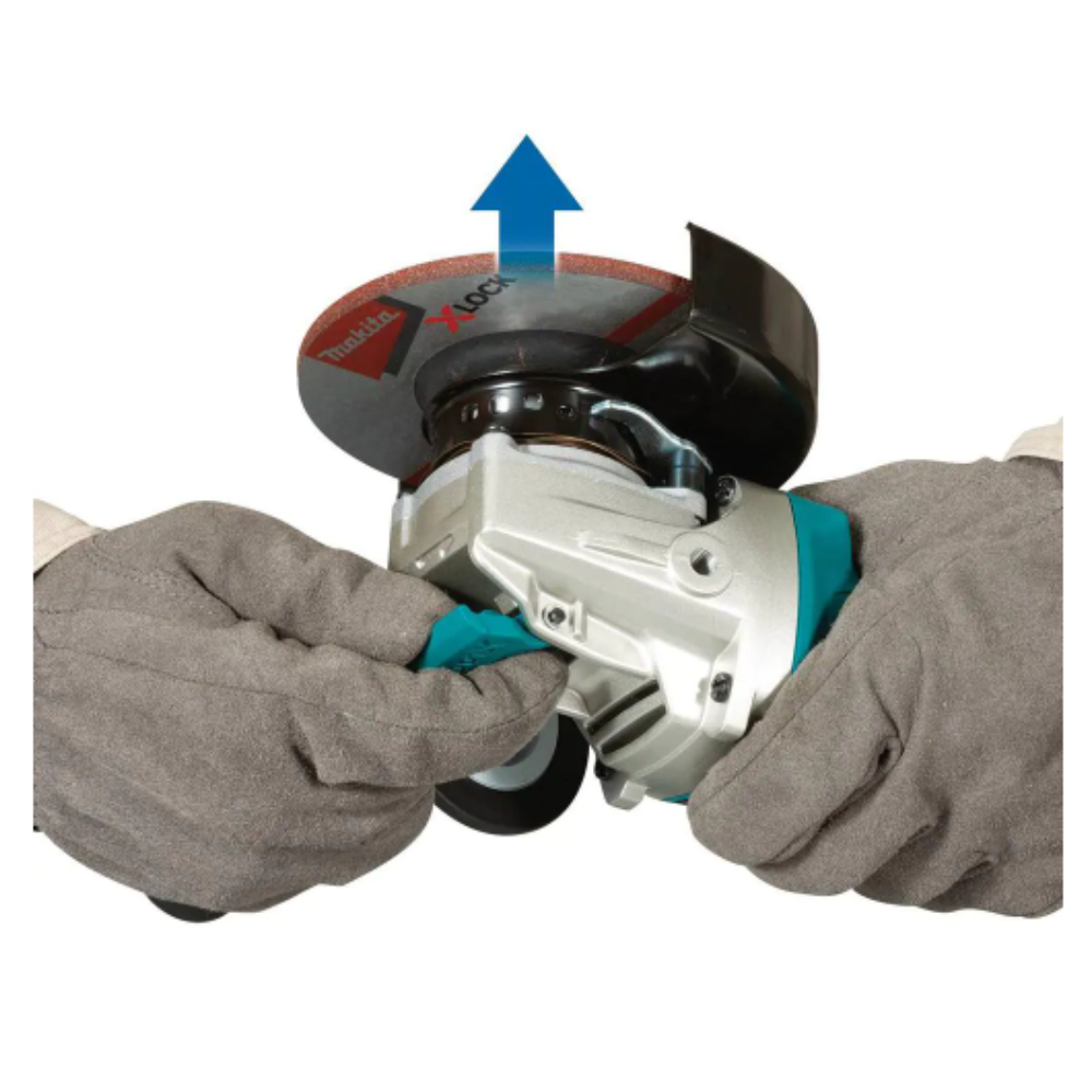 Makita 18V LXT Lithium-Ion Brushless Cordless 4-1/2 in./5 in. Paddle Switch X-LOCK Angle Grinder with AFT， Tool Only