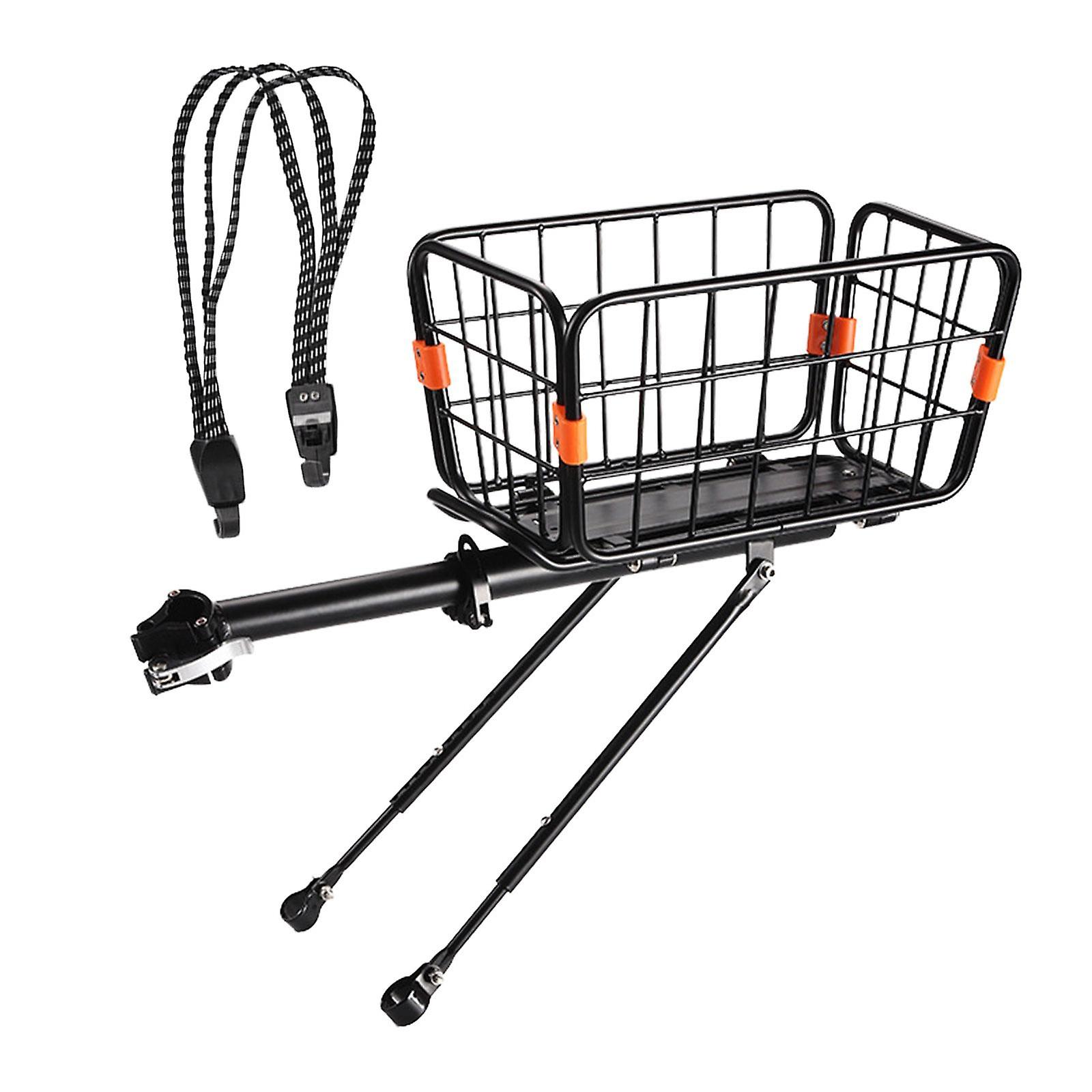 Bicycle Rear Carrier Basket Bicycle Basket For Mountain Bikes Travel Touring