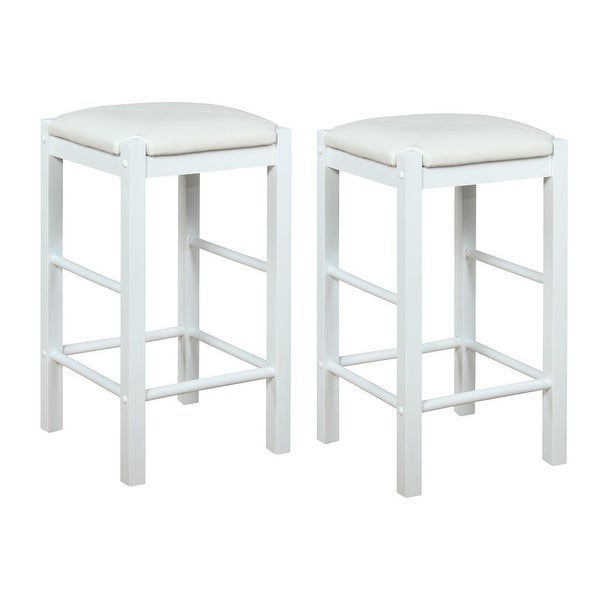 Speakeasy Backless 25-inch Counter Stools (Set of 2)