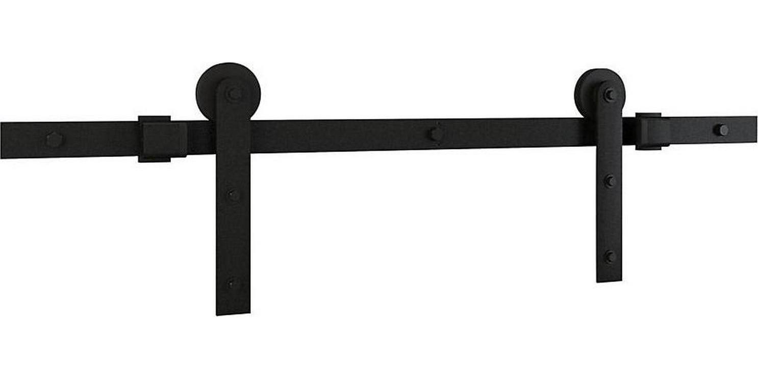 National and Spectrum Brands HHI 275496 Builder Interior Barn Door Kit， Matte Black  2 Piece