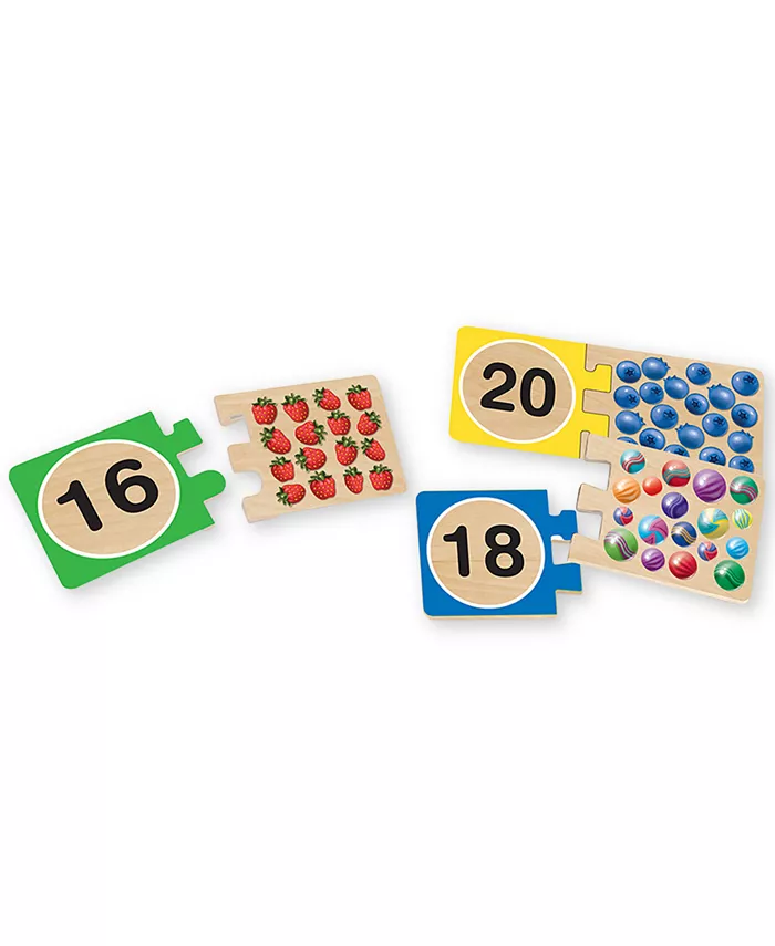 Melissa and Doug Melissa and Doug Wooden Self-Correcting 1-20 Number Puzzles