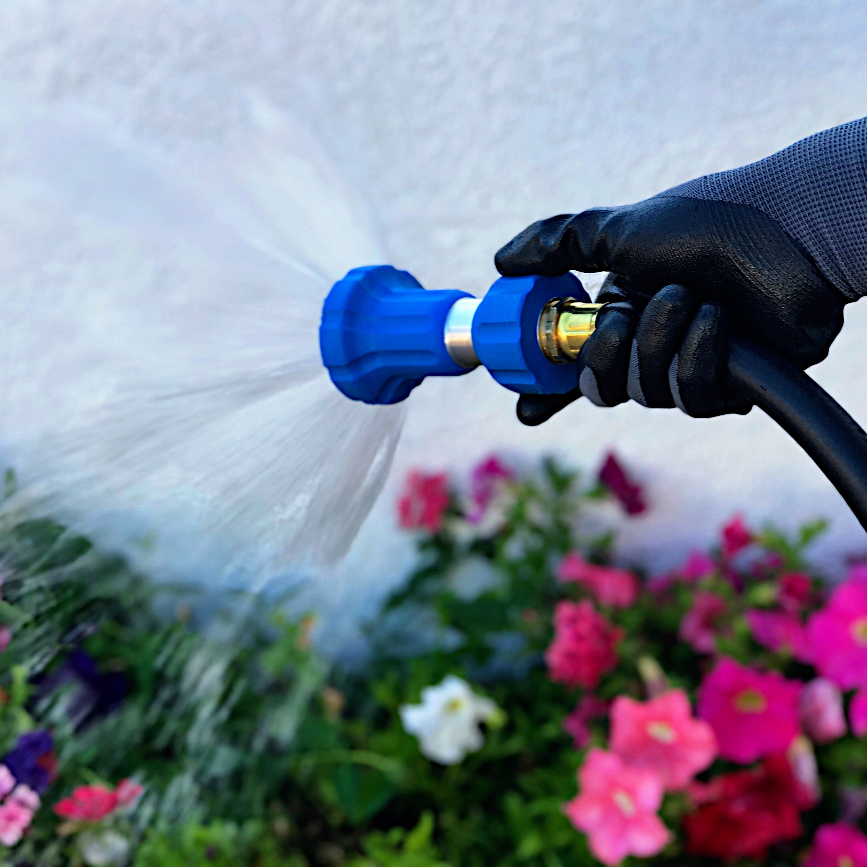 Vortex Fireman Style Hose Nozzle Sprayer - Heavy Duty High or Low Twist Adjust Flow， Wash Your Car - Water Your Garden， Perfect Household Hose Nozzle