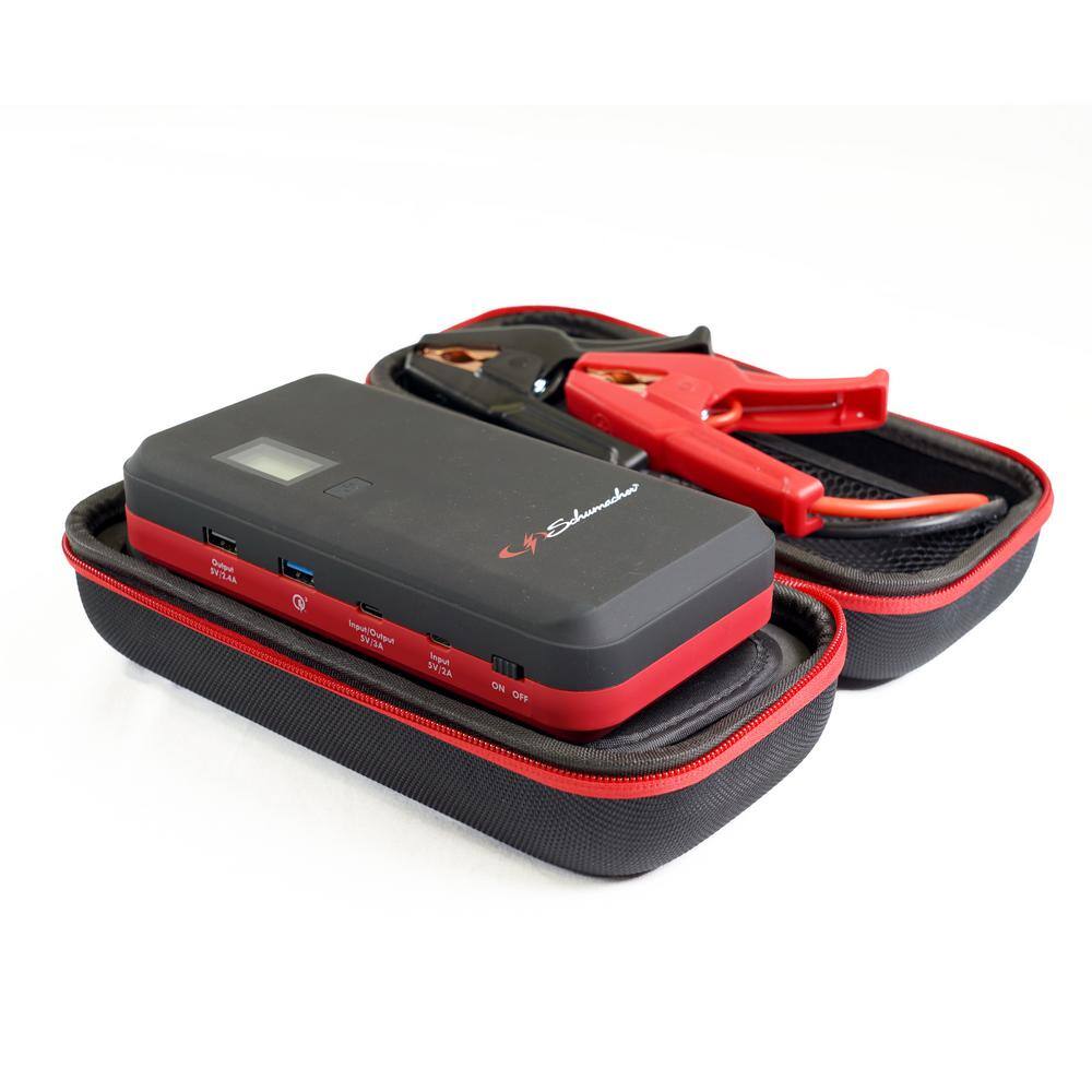 Schumacher Electric Schumacher Automotive 12-Volt 1000 Peak Amp Lithium Ion Portable Jump Starter and Portable Power Bank SL1317