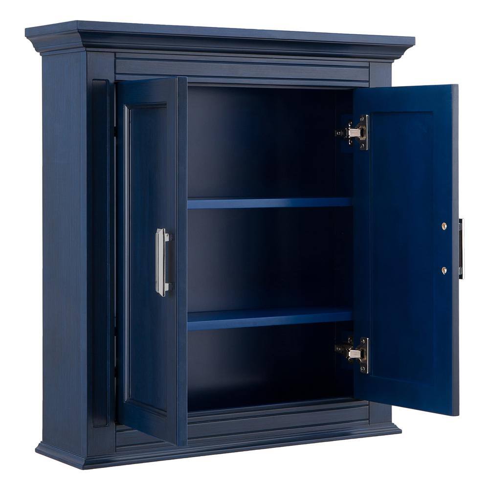 Home Decorators Collection Channing 26 in. W x 28 in. H Wall Cabinet in Royal Blue CGBW2628