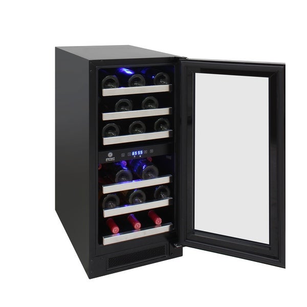 28-Bottle Dual-Zone Wine Cooler