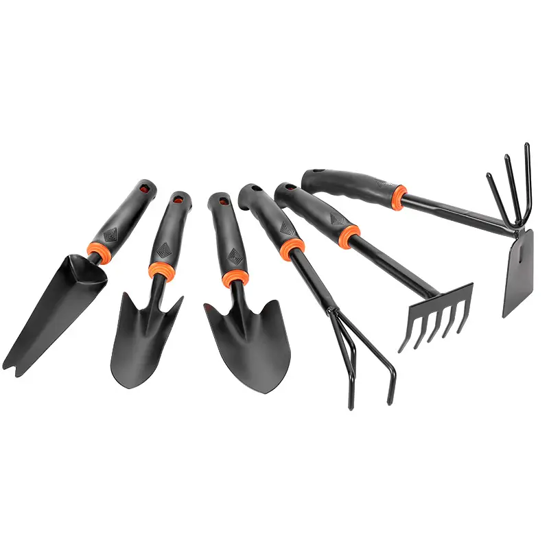 Mini Garden Tool Hand Planting Tools Shovel Rake Sickle Double Head Hoe Small Shovel Rake Spade Wood Handle Planting Tools