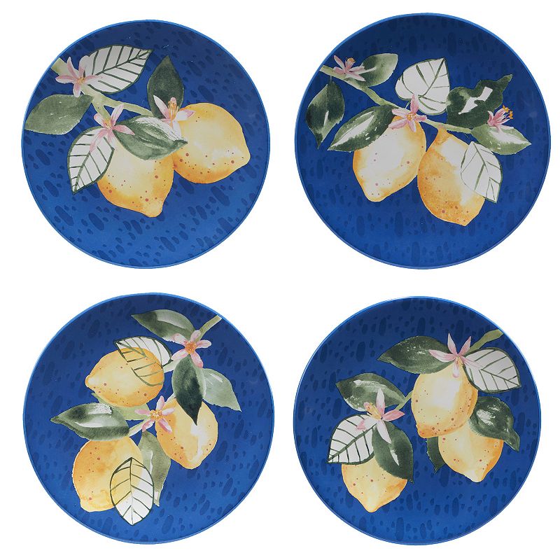 Certified International Lemonade 4-pc. Salad Plate Set