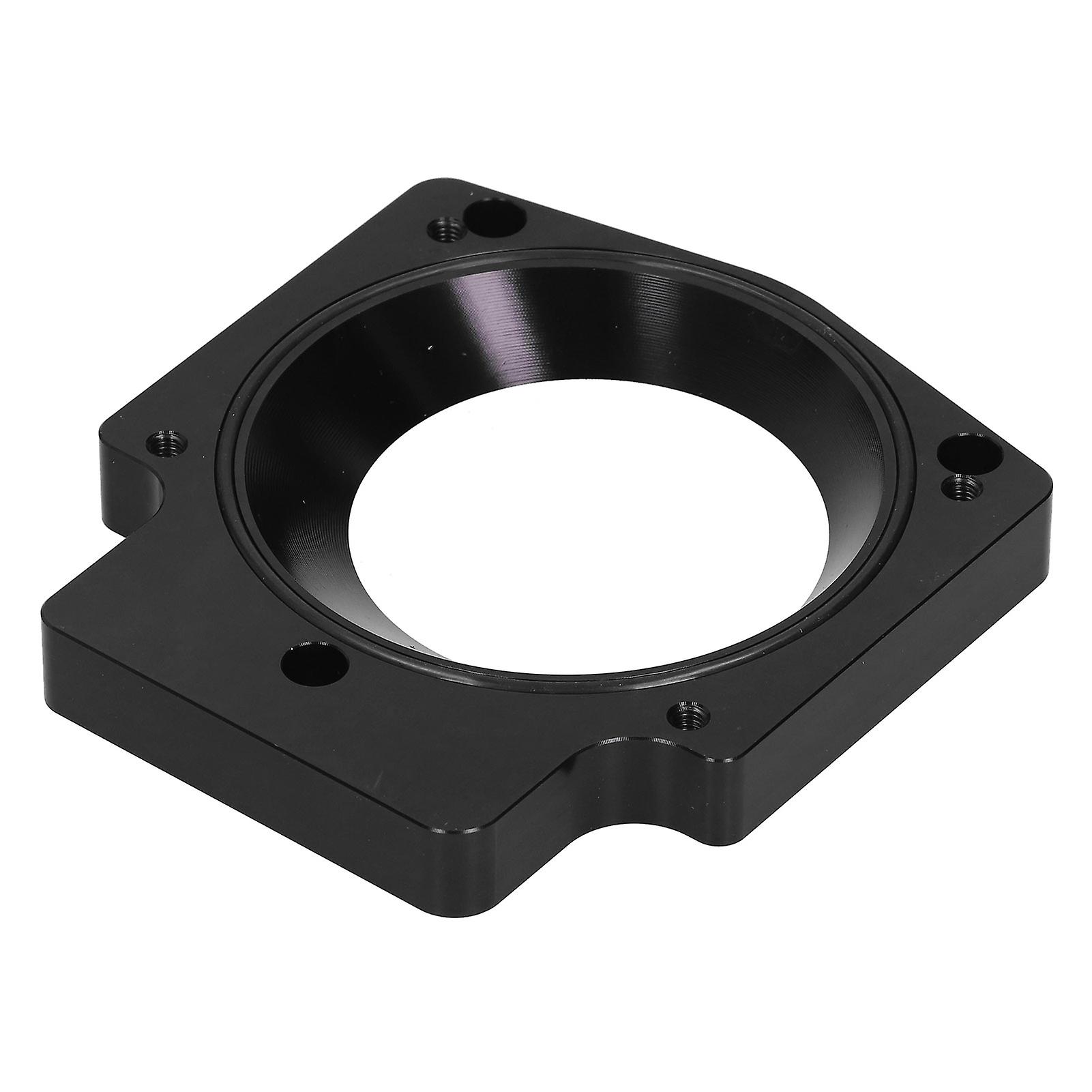 4in Intake Manifold Throttle Body Adapter Aluminum Alloy Spacer Fit For Gm Ls1 Ls2 Ls6 Lsx Ls4black