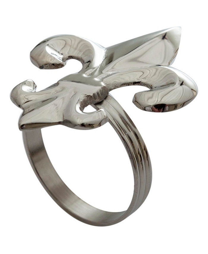 St. Croix KINDWER Nickel Fleur De Lis Napkin Ring