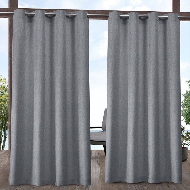 Exclusive Home 2-pack Biscayne Indoor/Outdoor Window Curtain