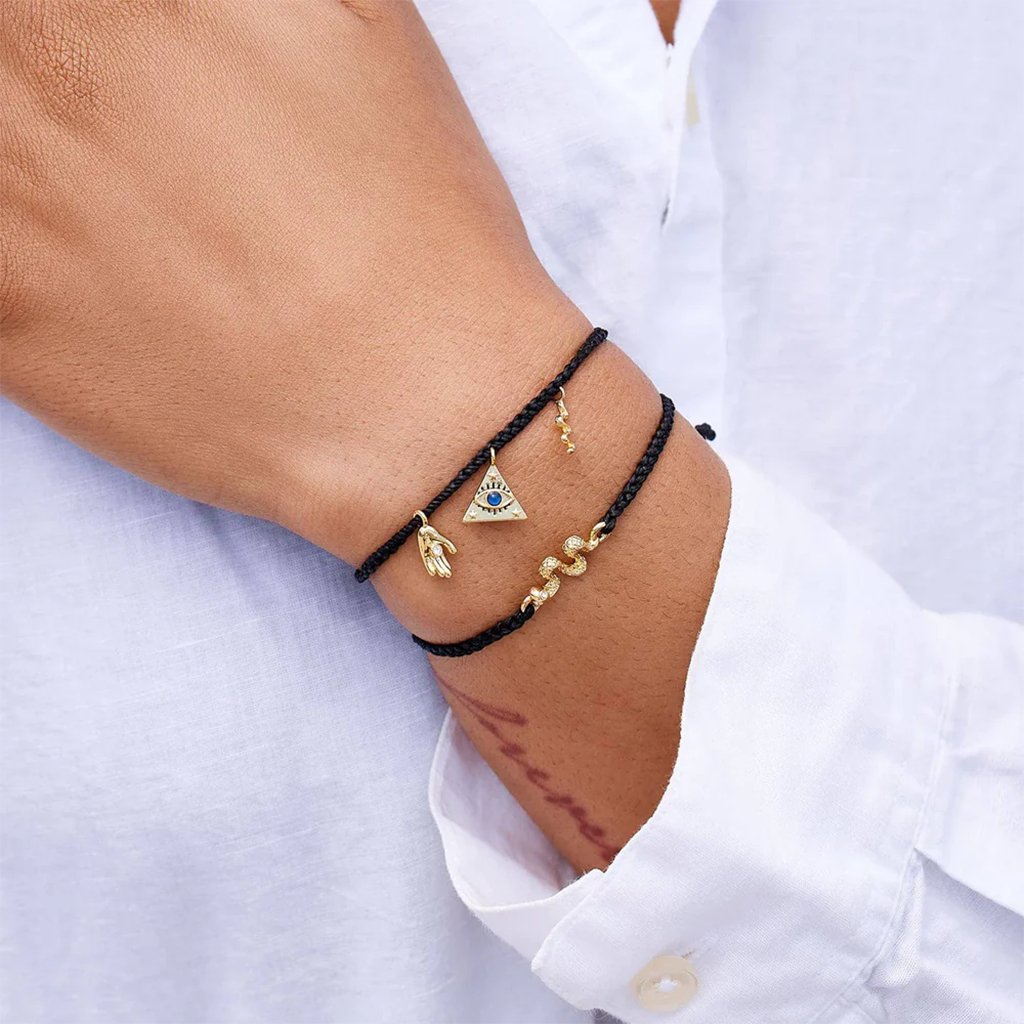 Pura Vida  Snake Gold Charm Bracelet