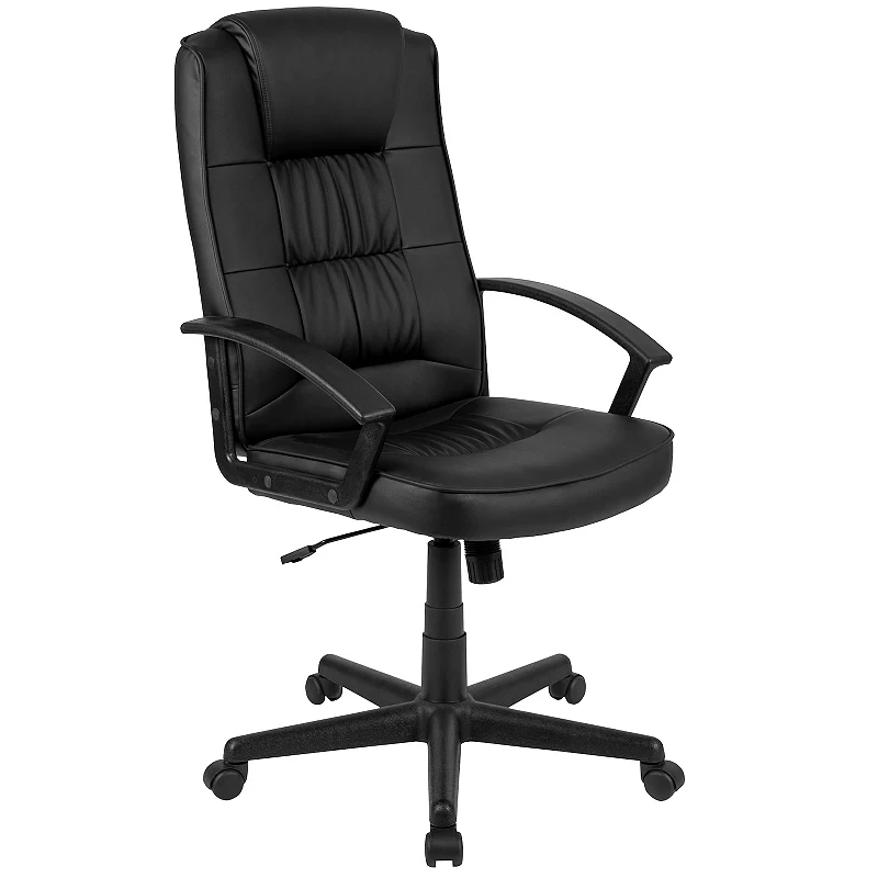 Flash Furniture Biscayne Flash Fundamentals High Back LeatherSoft Office Chair