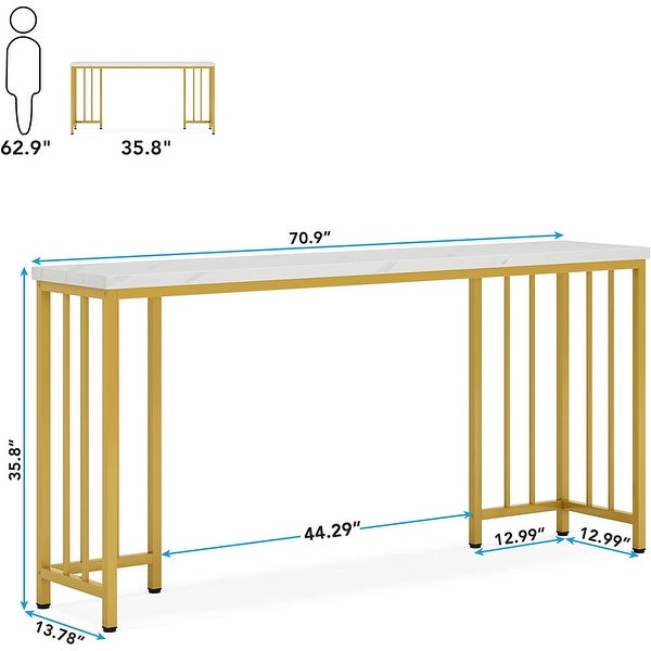 Tribesigns 70.9 inch Extra Long Console Table， Sofa Table Narrow Long Entryway Table