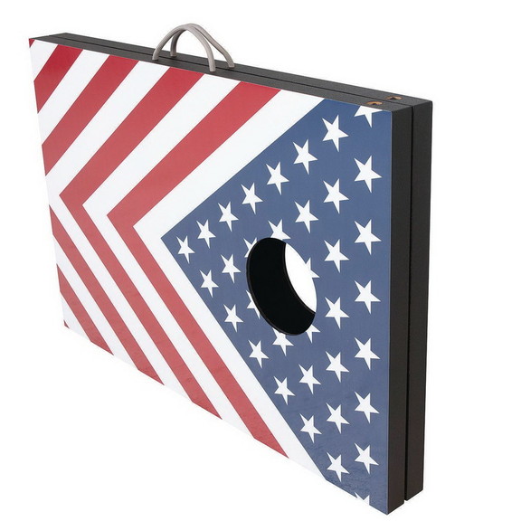 Triumph Sports Patriotic Wood Cornhole Toss Set