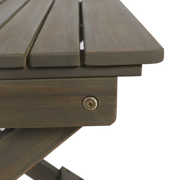 Outdoor Folding Wooden Side Table