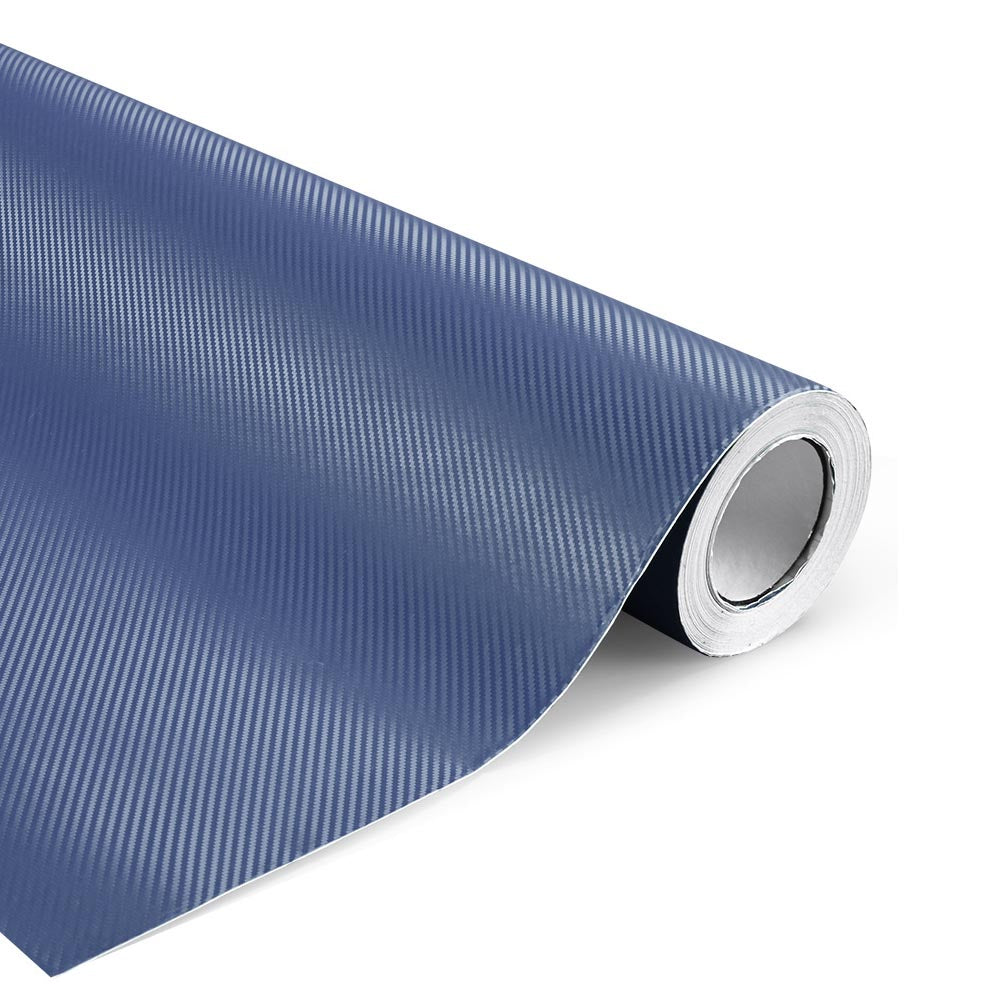 Yescom Carbon Vinyl Wrap Roll 5' x 92' Auto Car 3D Sticker Blue