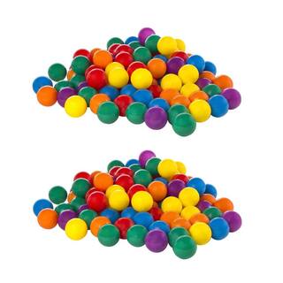 Intex 100-Pack Large Multi-Colored Plastic Fun Ballz for Ball Pits (2-Pack) 2 x 49600EP