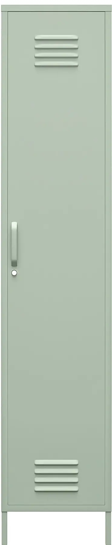 Mission Light Green Single Metal Locker Storage Cabinet