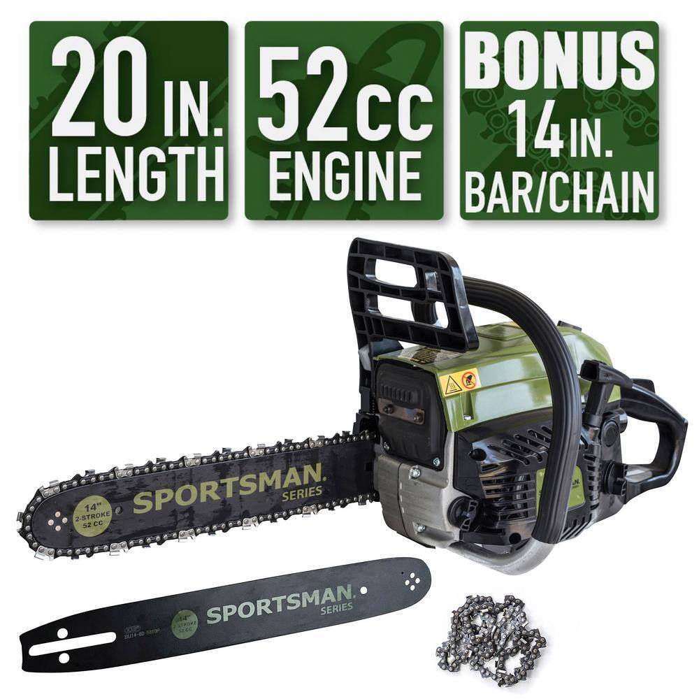 Sportsman 805109 2-in-1 20 in. and 14 in. 52cc Gas Chainsaw Combo